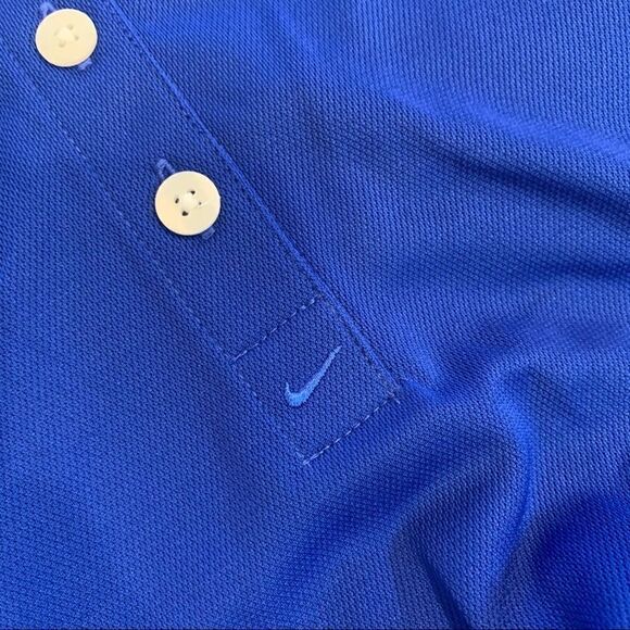 New Nike Golf Blue Tech Basic Dri-FIT Polo Shirt size XS - Picture 5 of 6